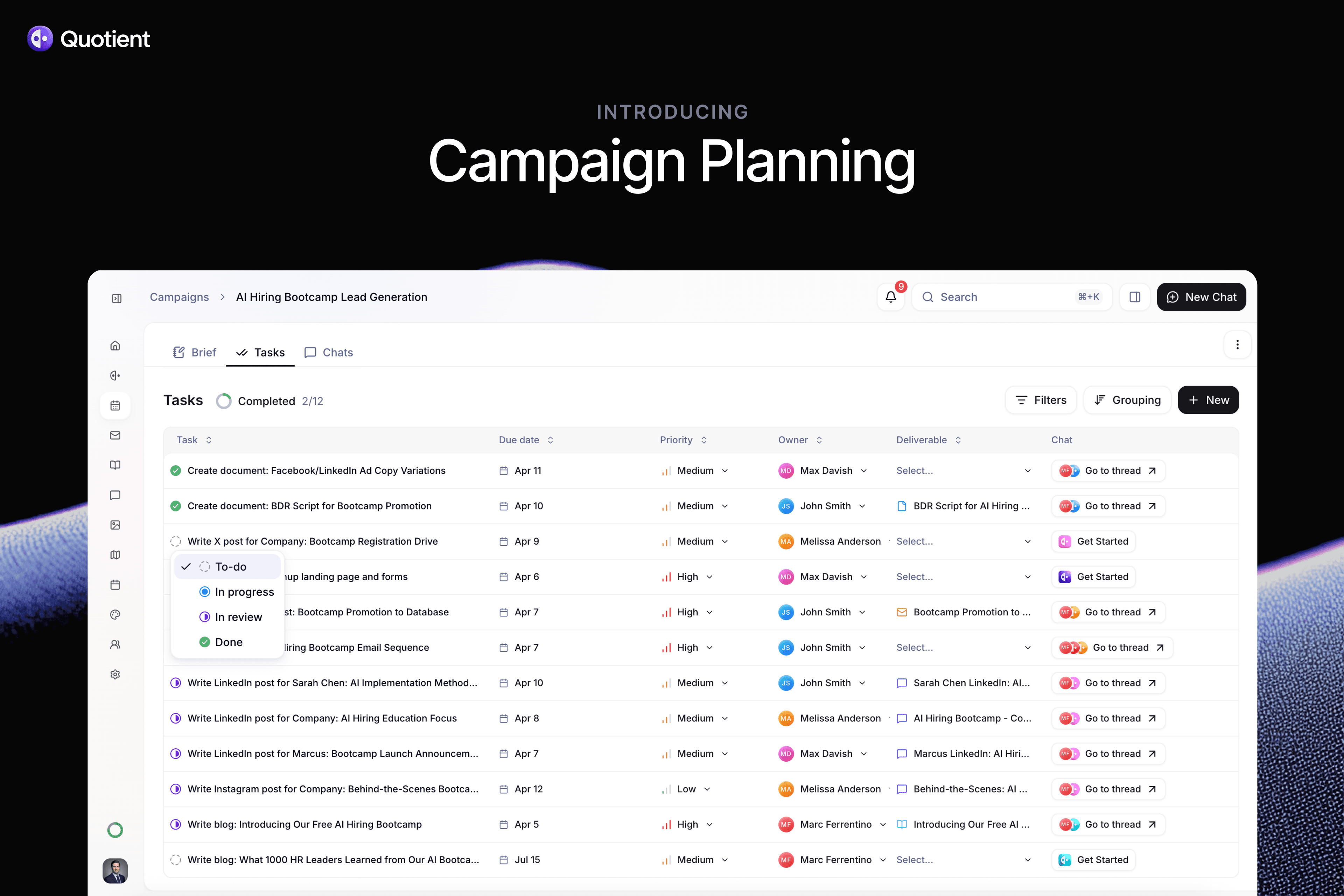 Introducing Campaign Planning