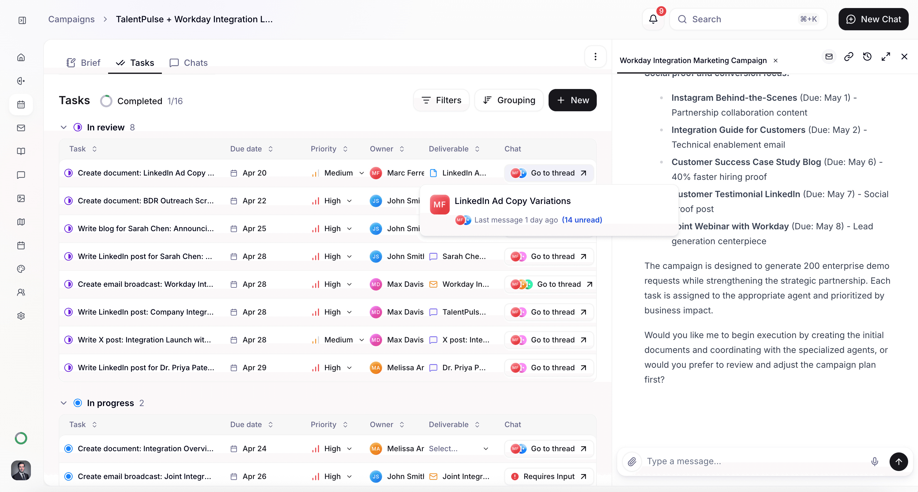 Plan a product launch campaign
