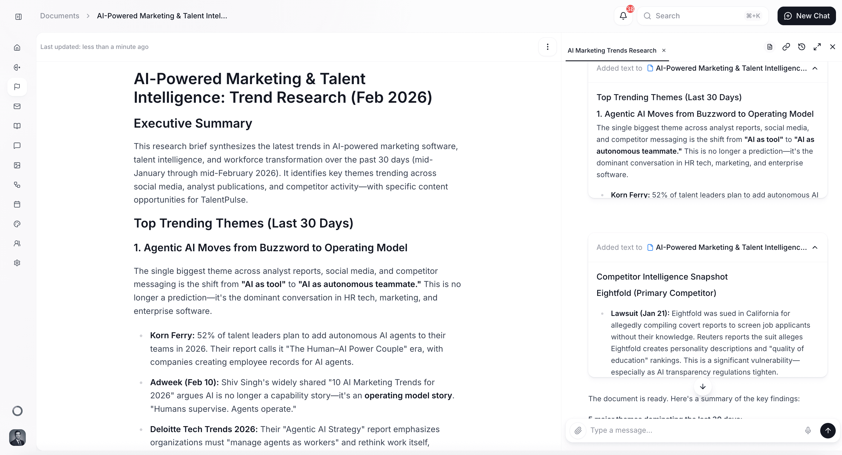 Track industry trends and emerging topics